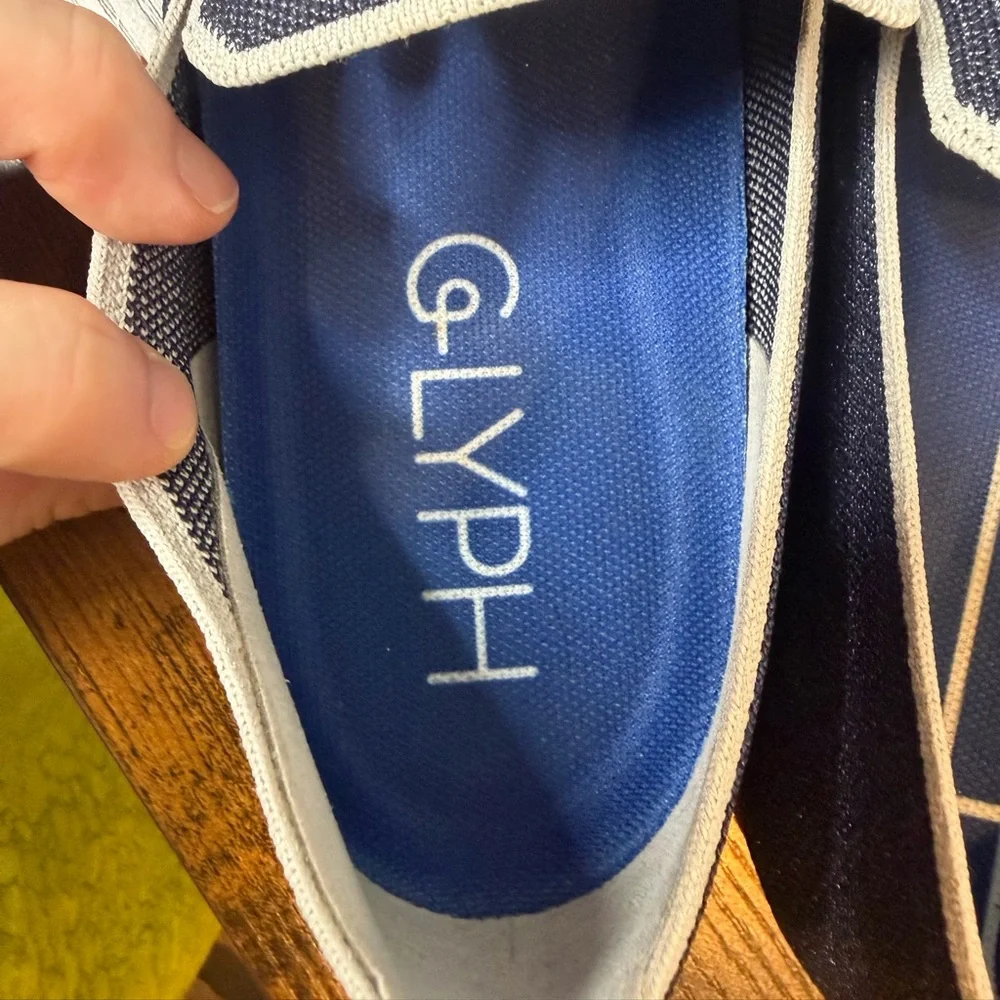 Glyph Women’s Knit Loafers in the Marlin Blue colorway Size 10.5